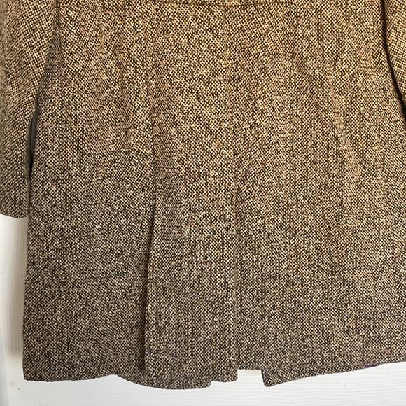 Vintage Guess Tweed Long Trench Coat Women's Large Wool Rare Find 90s - Picture 9 of 15